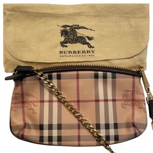 Burberry Wristlet Shoulder Pochette Bag